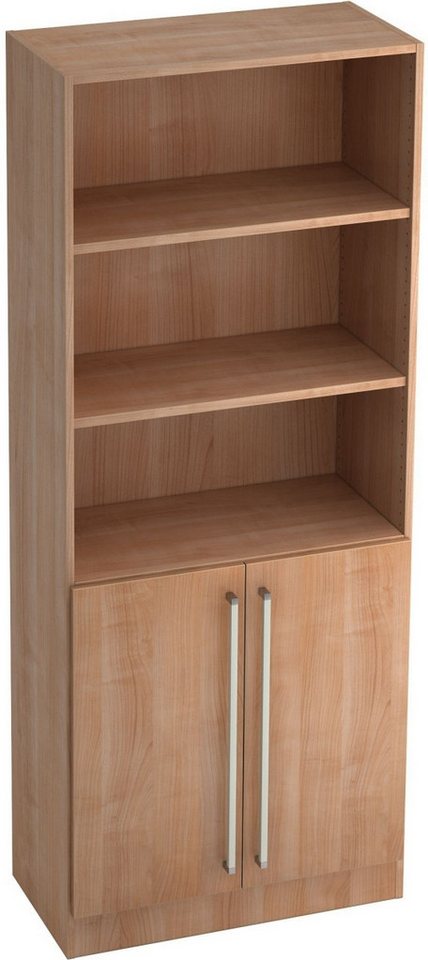 HAMMERBACHER Aktenregal Regal 5 OH 80x42x200,4cm 2 Türen unten Sockelblende Griff CE Nussbaum HAMMERBACHER Aktenregal Regal 5 OH 80x42x200,4cm 2 Türen unten Sockelblende Griff CE Nussbaum von HAMMERBACHER
