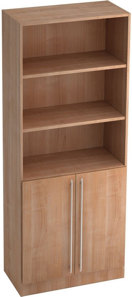 HAMMERBACHER Aktenregal Regal 5 OH 80x42x200,4cm 2 Türen unten Sockelblende Griff RE Nussbaum HAMMERBACHER Aktenregal Regal 5 OH 80x42x200,4cm 2 Türen unten Sockelblende Griff RE Nussbaum von HAMMERBACHER