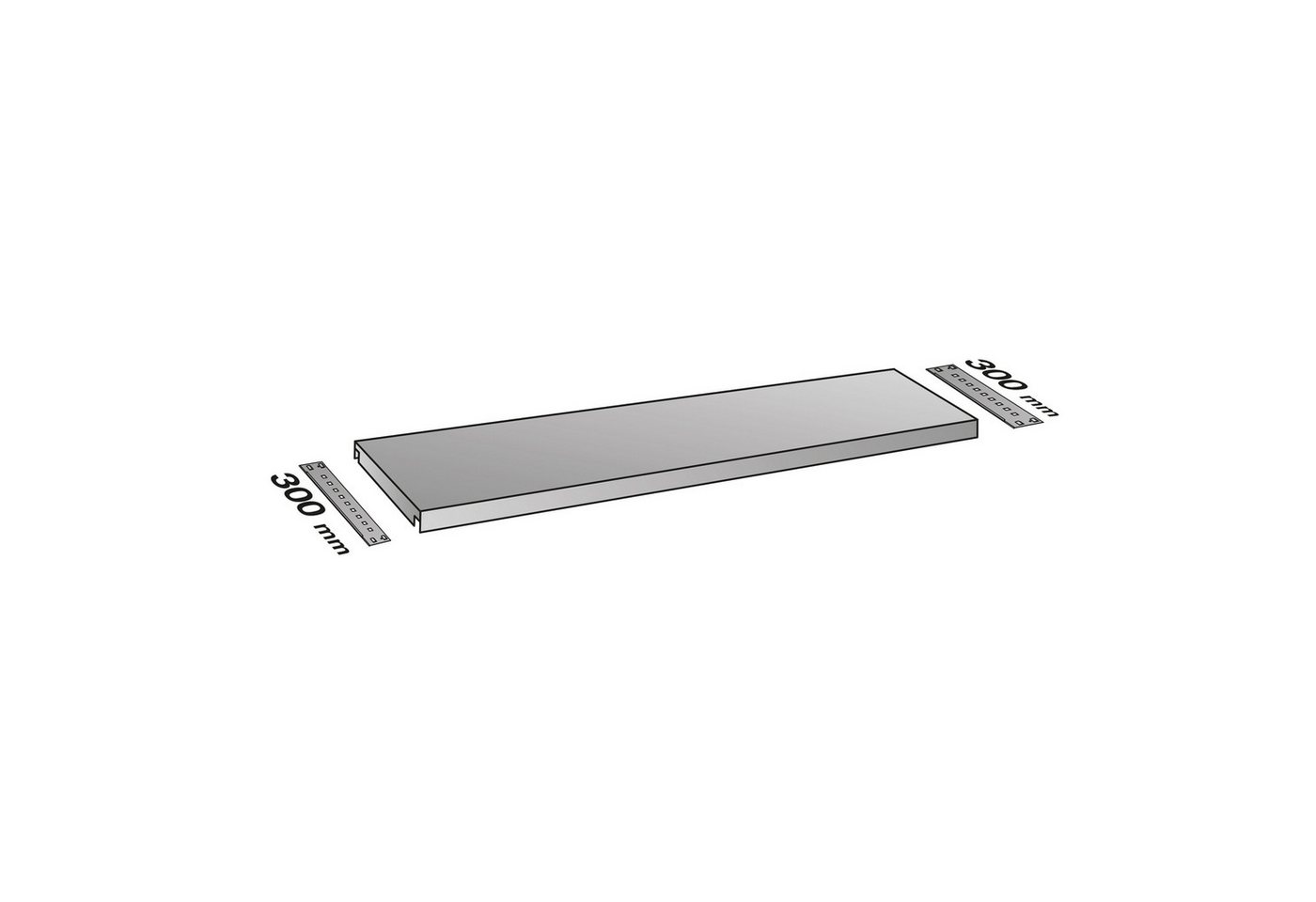 Aktenschrank Fachboden 034023 1.200x300mm 60kg verzinkt Aktenschrank Fachboden 034023 1.200x300mm 60kg verzinkt von OTTO
