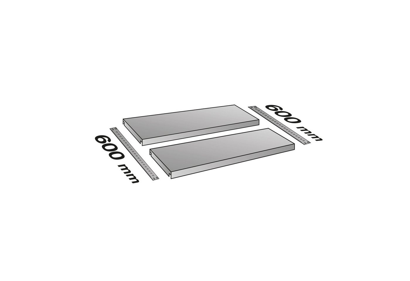 Aktenschrank Fachboden 064083 800x600mm 200kg verzinkt Aktenschrank Fachboden 064083 800x600mm 200kg verzinkt von OTTO