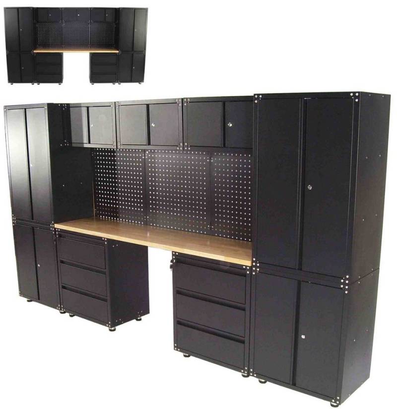 Apex Werkstatt-Set Werkstatt Schranksystem 13-teilig Werkstattschrank Werkbank 57066, (1-tlg) von Apex