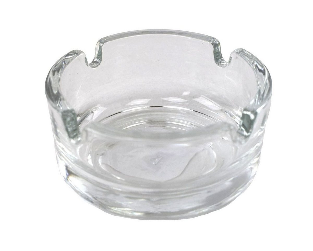 Jean Products Aschenbecher Tischaschenbecher ca. 7 x 3,5 cm Glasaschenbecher rund transparent, mit 4 Einsenkungen Jean Products Aschenbecher Tischaschenbecher ca. 7 x 3,5 cm Glasaschenbecher rund transparent, mit 4 Einsenkungen von Jean Products
