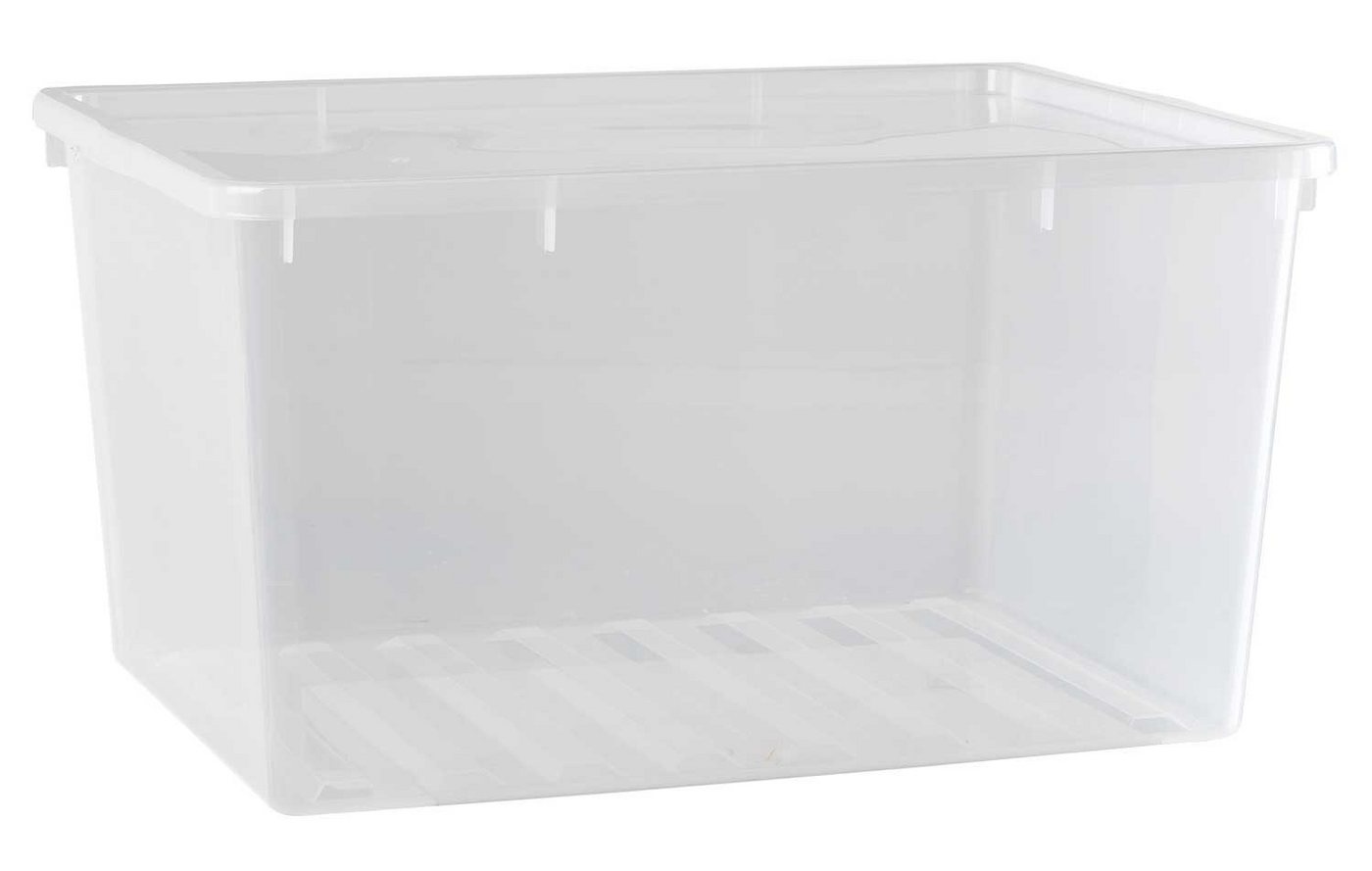 Aufbewahrungsbox CAESAR, Transparent, Kunststoff, mit Deckel, (1 St), Füllinhalt 52 Liter, mit Deckel von OTTO
