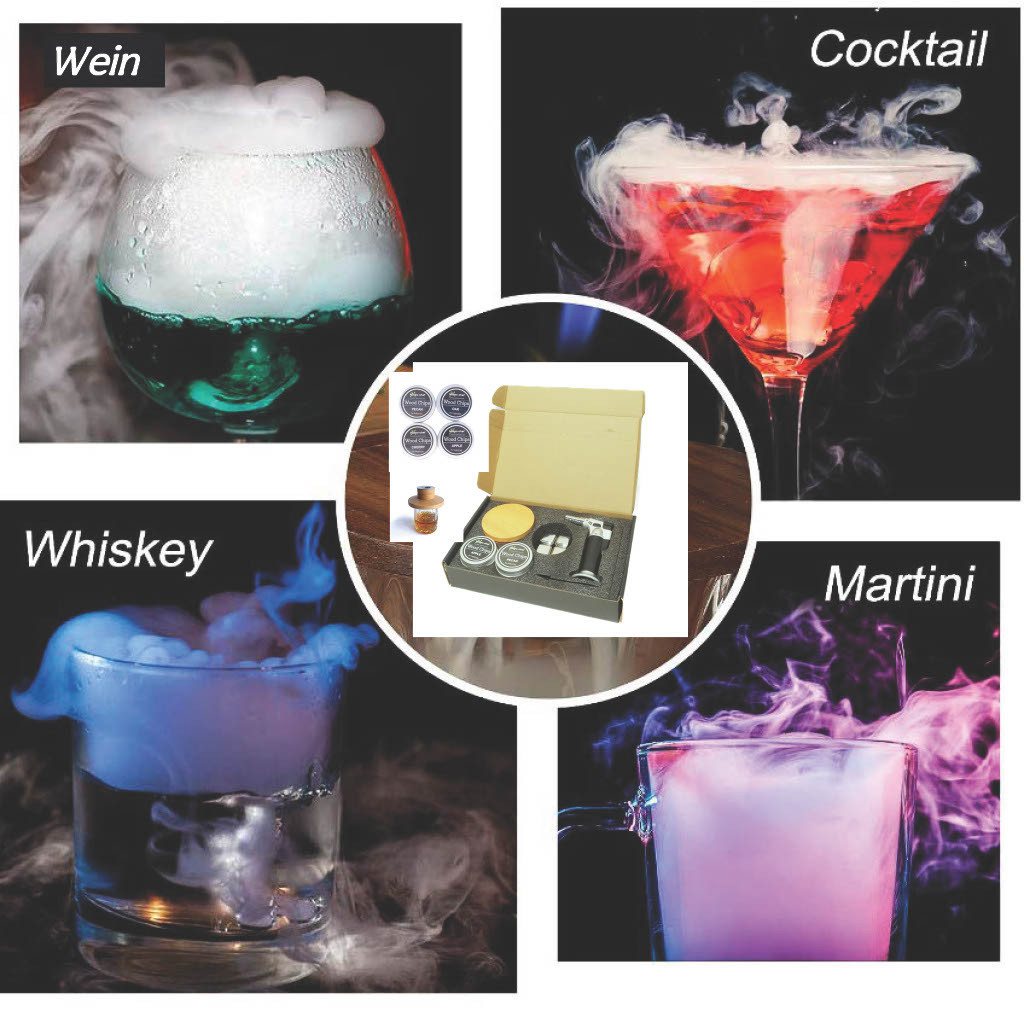 Aufbewahrungsbox Cocktail Whiskey Rauch-Set mit Glas von OTTO