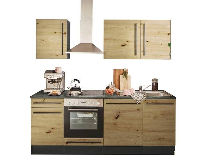 BASIC by Balculina Küchenzeile Jazz, Breite 220 cm, beige, ohne E-Geräte, ohne Einbauspüle von OTTO