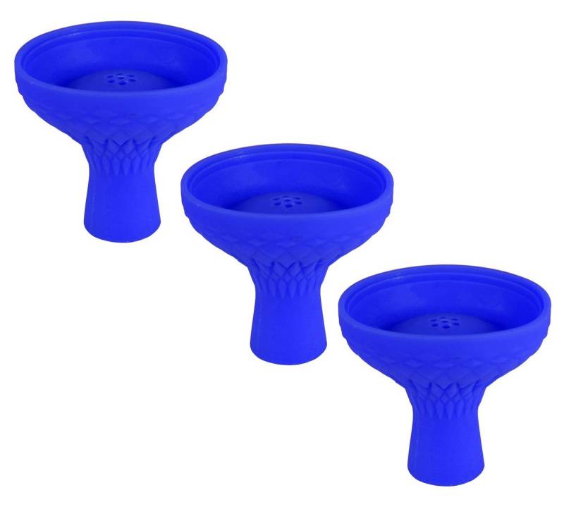 BAYLI Anzündkamin 3er Set - XL Shisha Kopf aus Silikon, Silikonkopf für Kaminaufsatz von BAYLI