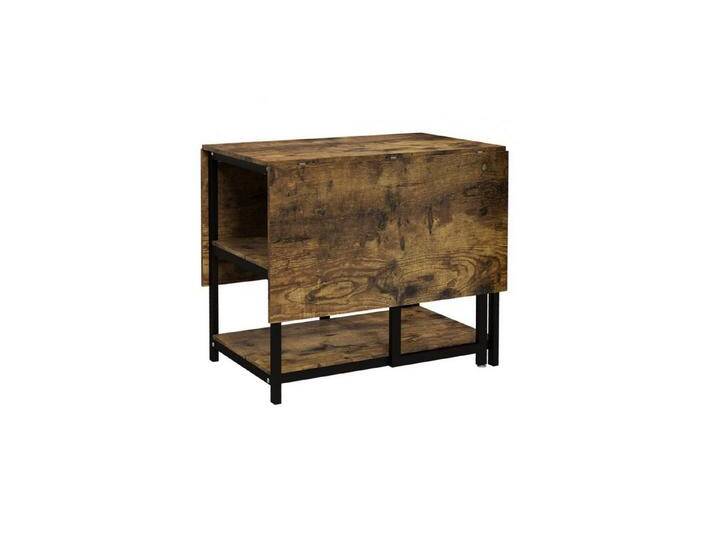 BBWL Klapptisch Klapptisch mit Rollen 140x80 cm,ausziehbarer Esstisch für 2–6 Personen (mit 2 Ablagen & klappbaren Tischplatten, robuster Stahlrahmen, verstellbare Füße, platzsparender Küchentisch mit Stauraum, melaminbeschichtet & pflegeleicht von OTTO