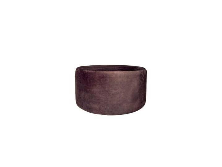 BENEDO MÖBEL Fußhocker Runder Hocker Braun Samt Ø60 cm – Sitzhocker von MeinLieblingsplatz (1 Hocker), Vielseitig nutzbar: Sitzhocker von OTTO