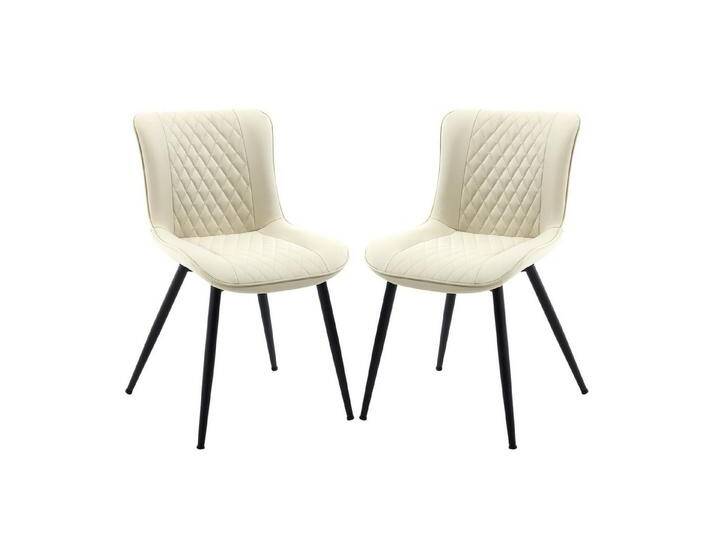 BERYTH Esszimmerstuhl 2er Set Küchenstuhl Hoher Rückenlehne Polsterstühle (2 St), beige, Beige von OTTO