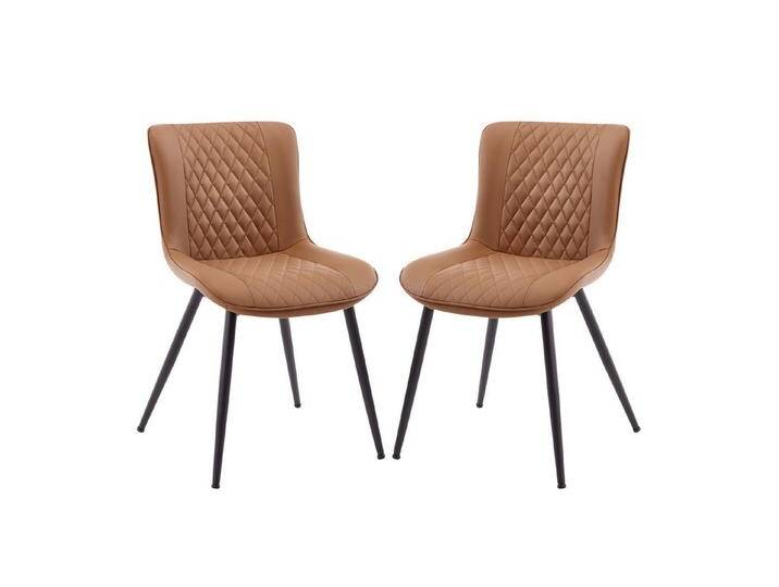 BERYTH Esszimmerstuhl 2er Set Küchenstuhl Hoher Rückenlehne Polsterstühle (2 St), braun, Braun von OTTO