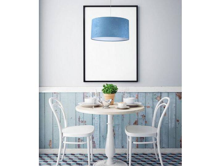 BPS Koncept Hängeleuchte Classic, ohne Leuchtmittel, blau weiß, Deckeltasse weiß-Becher weiß, 40cm, Hellblau,Weiß BPS Koncept Hängeleuchte Classic, ohne Leuchtmittel, blau weiß, Deckeltasse weiß-Becher weiß, 40cm, Hellblau,Weiß von OTTO