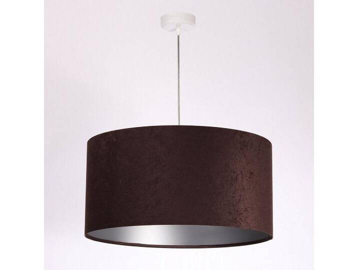 BPS Koncept Hängeleuchte Classic, ohne Leuchtmittel, braun silberfarben weiß, Deckeltasse weiß-Becher weiß, 30cm, Braun,Silber von OTTO