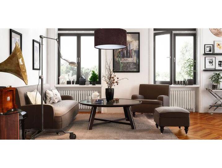 BPS Koncept Hängeleuchte Classic, ohne Leuchtmittel, braun weiß, Deckeltasse weiß-Becher weiß, 30cm, Braun,Weiß von OTTO