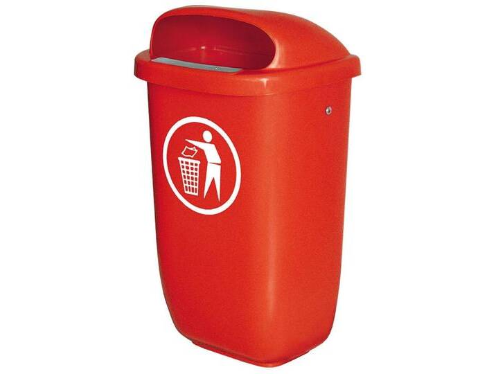 BRB-Lagertechnik Mülleimer BRB Abfall-Behälter für den Außenbereich, Inhalt 50 Liter, Abfall-Behälter, robust, wetterfest und UV-stabilisiert, rot BRB-Lagertechnik Mülleimer BRB Abfall-Behälter für den Außenbereich, Inhalt 50 Liter, Abfall-Behälter, robust, wetterfest und UV-stabilisiert, rot von OTTO