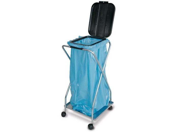 BRB-Lagertechnik Müllsackständer BRB Müllsackständer mit Rollen, für 70-120 Liter Säcke, Bruchfest, selbst unter extremen Bedingungen, schwarz von OTTO