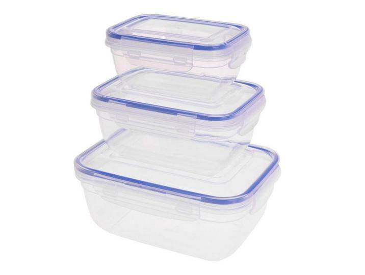 BURI Frischhaltedose 24x Frischhaltedosen 3er Klick Aufbewahrungsboxen Vorratsbehälter Spei, Kunststoff BURI Frischhaltedose 24x Frischhaltedosen 3er Klick Aufbewahrungsboxen Vorratsbehälter Spei, Kunststoff von OTTO