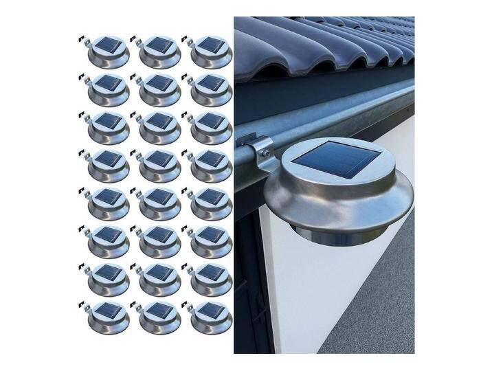 BURI Gartenleuchte 24er Set Dachrinnenleuchte LED Solar Lichtsensor Regenrinne IP44 BURI Gartenleuchte 24er Set Dachrinnenleuchte LED Solar Lichtsensor Regenrinne IP44 von OTTO