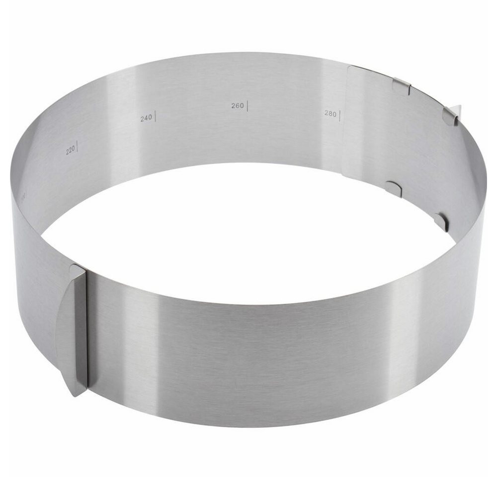 WESTMARK Backform Extra hoch: 8,5 cm, Ø 16 - 30 cm, Rostfreier Edelstahl, Classic, Silbe WESTMARK Backform Extra hoch: 8,5 cm, Ø 16 - 30 cm, Rostfreier Edelstahl, Classic, Silbe von WESTMARK