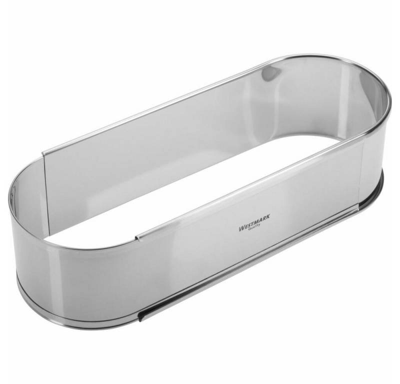 WESTMARK Backform Oval, Ausziehbar, Rostfreier Edelstahl, Silber, ausziehbar, hochwertiger, rostfreier Edelstahl, spülmaschinengeeignet von WESTMARK