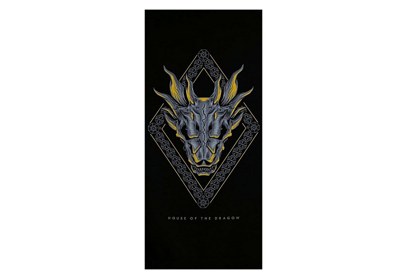 Game of Thrones Badetuch House of the Dragon, Mikrofaser, Strandtuch 70 x 140 cm schnelltrockend von Game of Thrones