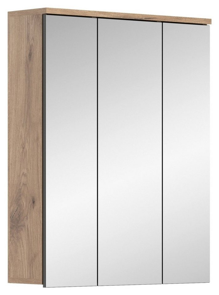 Badezimmerspiegelschrank Spiegelschrank, MARGA, Braun, B 66 cm, T 18 cm von OTTO