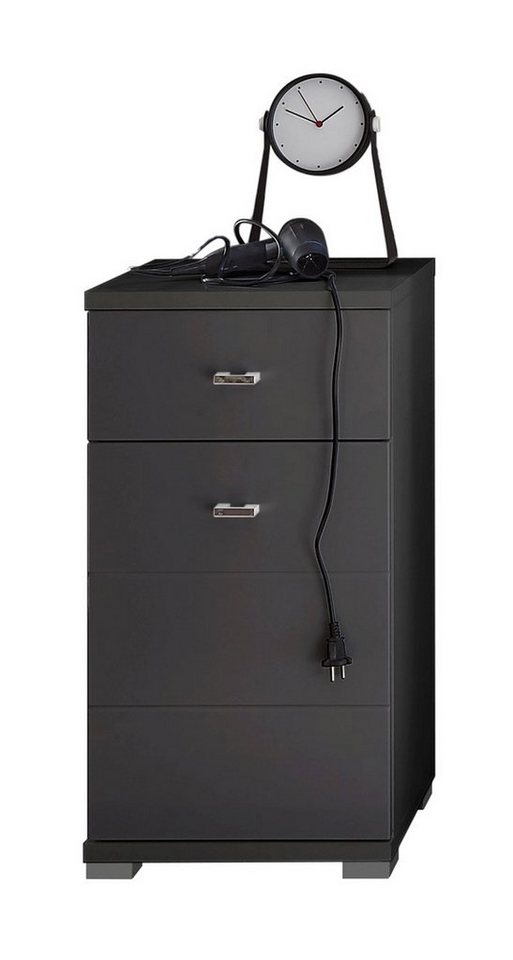 Badezimmerspiegelschrank Unterschrank, PAT, Schwarz, B 38 cm, T 30 cm von OTTO