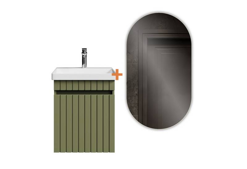 Badmöbel-Set Cosmia, (Badezimmer Möbel Set, 1-St), Waschtisch mit Waschbecken von OTTO