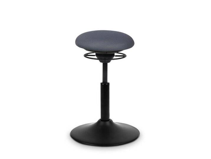 Balimo Sitzhocker BALIMO® CLASSIC - Gestell Schwarz - Sitztrainer - Bewegungshocker, schwarz, Dunkelgrau von OTTO
