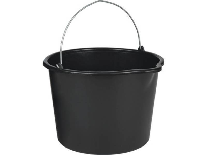 Baueimer 1102007 Baueimer 20 l mit Tülle schwarz Polyethylen von OTTO