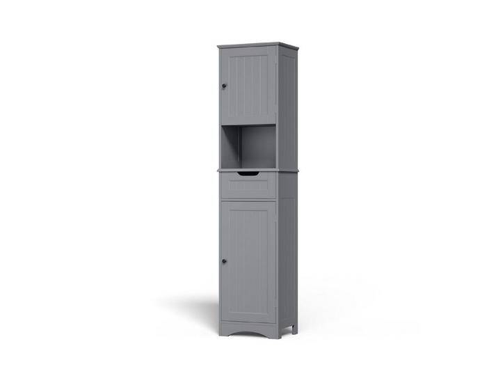 Bealife Hochschrank 170/170.6cm,Badezimmerschrank Hochschrank, mit verstellbaren Ablagen, grau, grau von OTTO