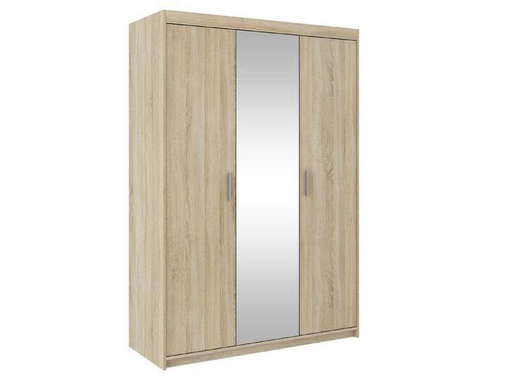 Beautysofa Eckkleiderschrank ELENA 3D mit Spiegel, Sonoma von OTTO