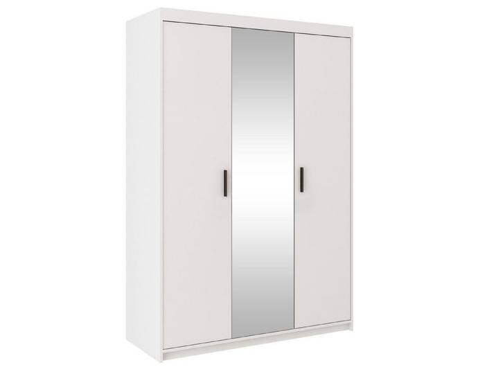 Beautysofa Eckkleiderschrank ELENA 3D mit Spiegel, weiß, Weiß von OTTO