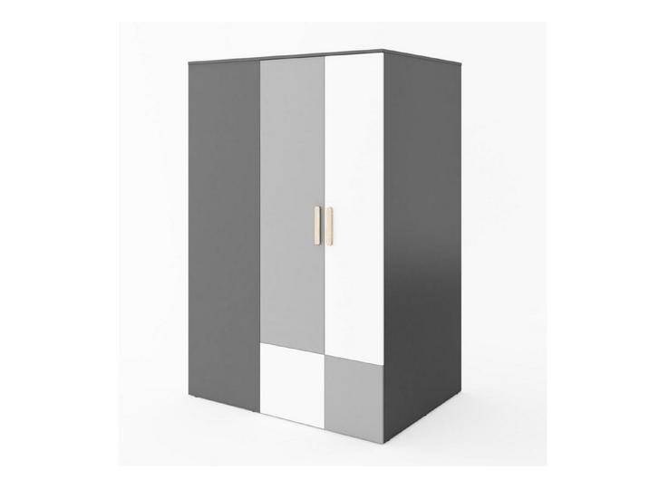 Beautysofa Eckschrank Pok (2 Kleiderstangen, LED-Beleuchtung, Einlegeböden, Garderobeschrank mit Spiegel im Inneren, Jugendzimmerschrank, links oder rechts) Corner Schrank mit Drehtüren von OTTO