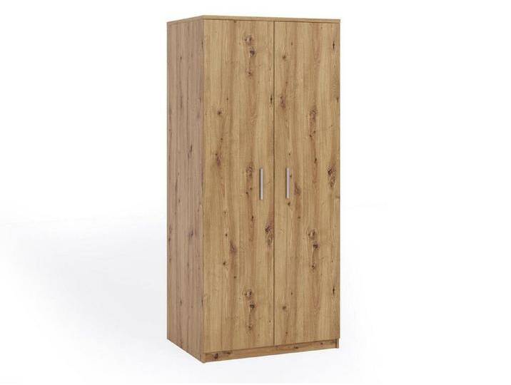 Beautysofa Kleiderschrank Bono I (90 x 202,2 x 65 cm (B x H x T) 2x Drehtüren, Eiche Artisan von OTTO