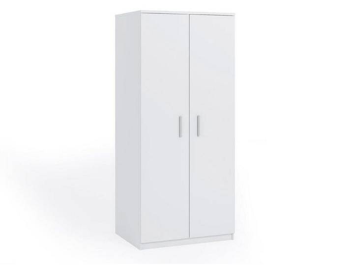 Beautysofa Kleiderschrank Bono I (90 x 202,2 x 65 cm (B x H x T) 2x Drehtüren, weiß, Weiß von OTTO