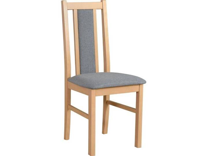 Beautysofa Polsterstuhl BOSS aus Holz mit gepolstertem Sitz (6 St), grau, 6 St. von OTTO