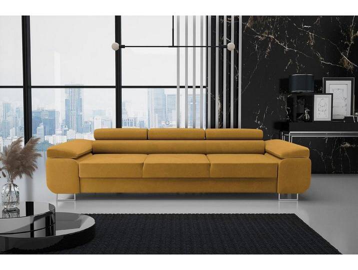 Beautysofa Schlafsofa Couch Dreisitzer Schlafsofa modernen Stil VILD, mit Schlaffunktion, mit Verstellbare Kopfstütze, gelb Beautysofa Schlafsofa Couch Dreisitzer Schlafsofa modernen Stil VILD, mit Schlaffunktion, mit Verstellbare Kopfstütze, gelb von OTTO