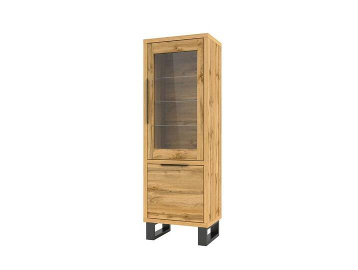 Beautysofa Vitrine HALLE mit zwei Flügeltüren, Standvitrine mit Glaseinlegebode von OTTO