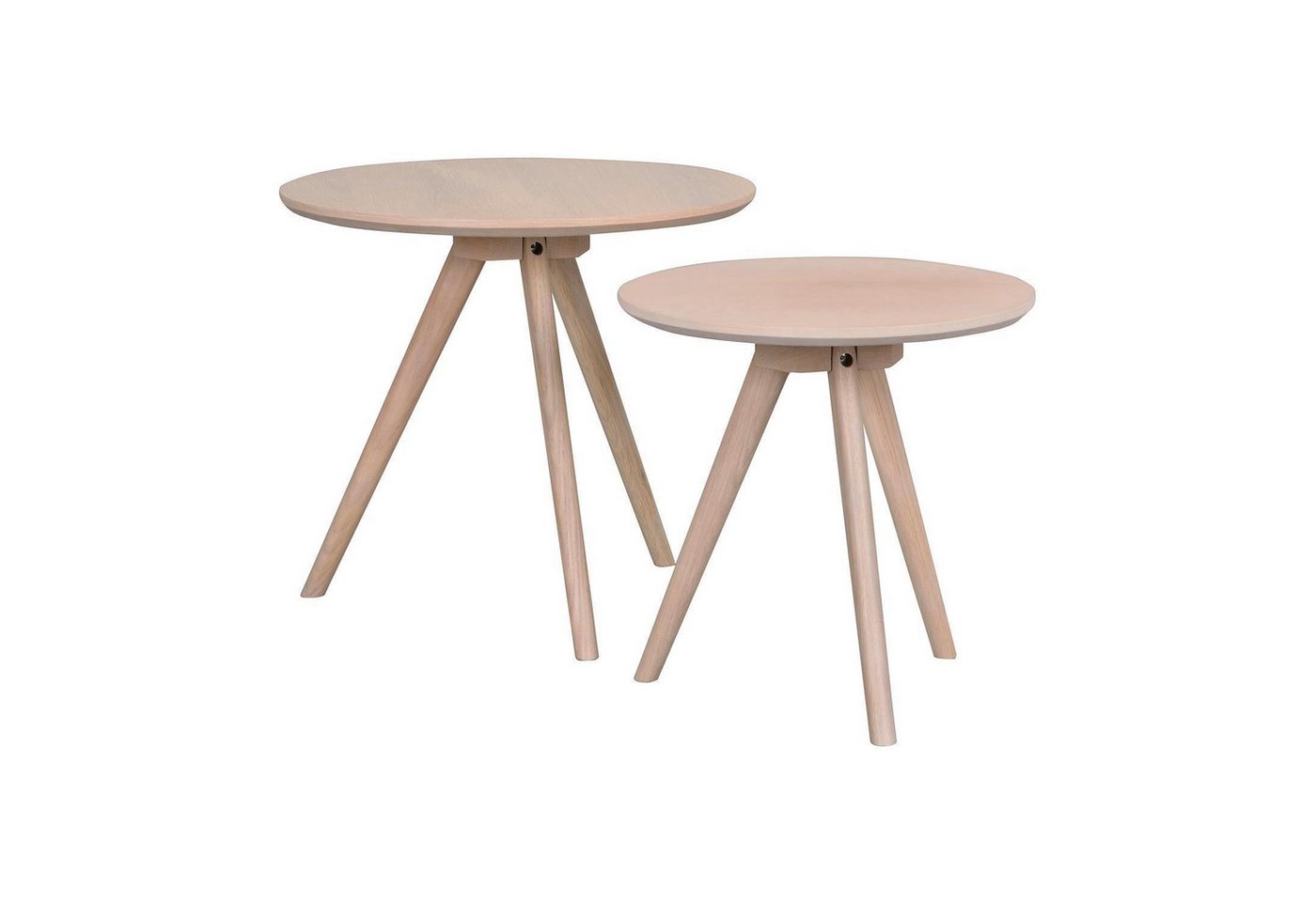Beistelltisch 2-teiliges Set YUMI, Eichenholz massiv, Eichenholzfurnier Beistelltisch 2-teiliges Set YUMI, Eichenholz massiv, Eichenholzfurnier von OTTO