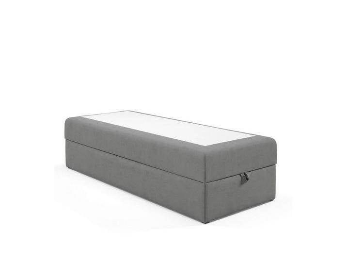 Best for Home Boxspringbett Elegantes Single Boxspringbett mit Bonellmatratze – Hotelstil (Boxbett, Rahmenbett, Gästebett, Jugendbett, Kinderbett, 70x200 80x200 90x200 100x200 cm), mit oder o. Topper, verschiedene Liefermöglichkeiten, grau, OhneTopper (100 kg) von OTTO