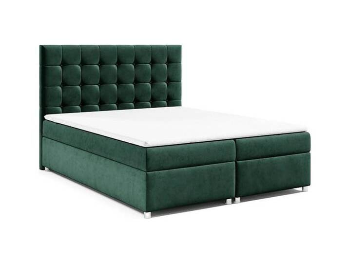 Best for Home Boxspringbett mit Bettkasten Trinity K-9 Bonellfederkern inkl. 7 cm Topper (140x200 160x200 180x200 200x200 cm), mit o. ohne Kopfteil, Flexible Liefermöglichkeiten, Handwerksqualität, grün, MitKopfteil von OTTO