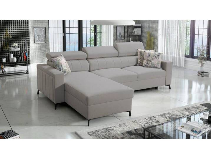 Best for Home Ecksofa BELLA I MAXI mit Schlaffunktion und Stauraum für Bettzeug, für das moderne Wohnzimmer, beige, MONO244 von OTTO