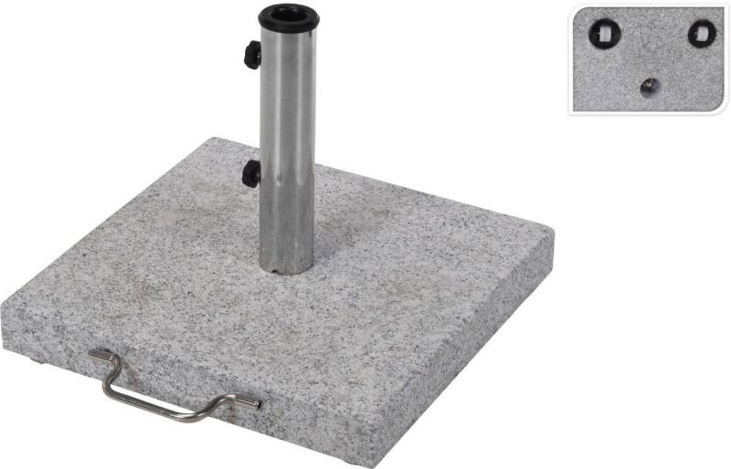 Betonschirmständer Schirmständer GRANIT BT 45x45 cm grau Balkonschirmständer von OTTO