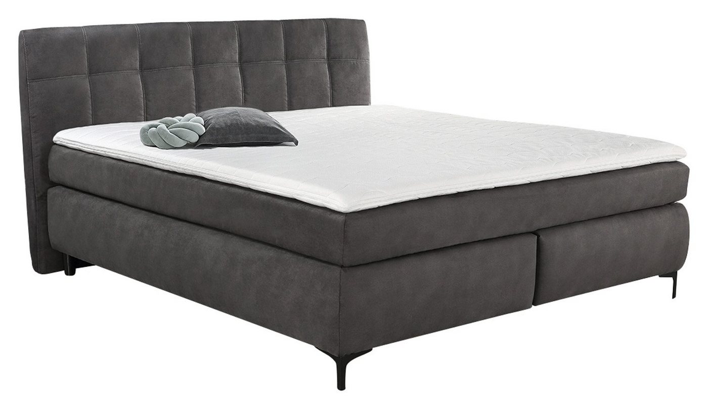 Bett Boxspringbett, GERALD, Grau, B 194 cm, T 224 cm von OTTO