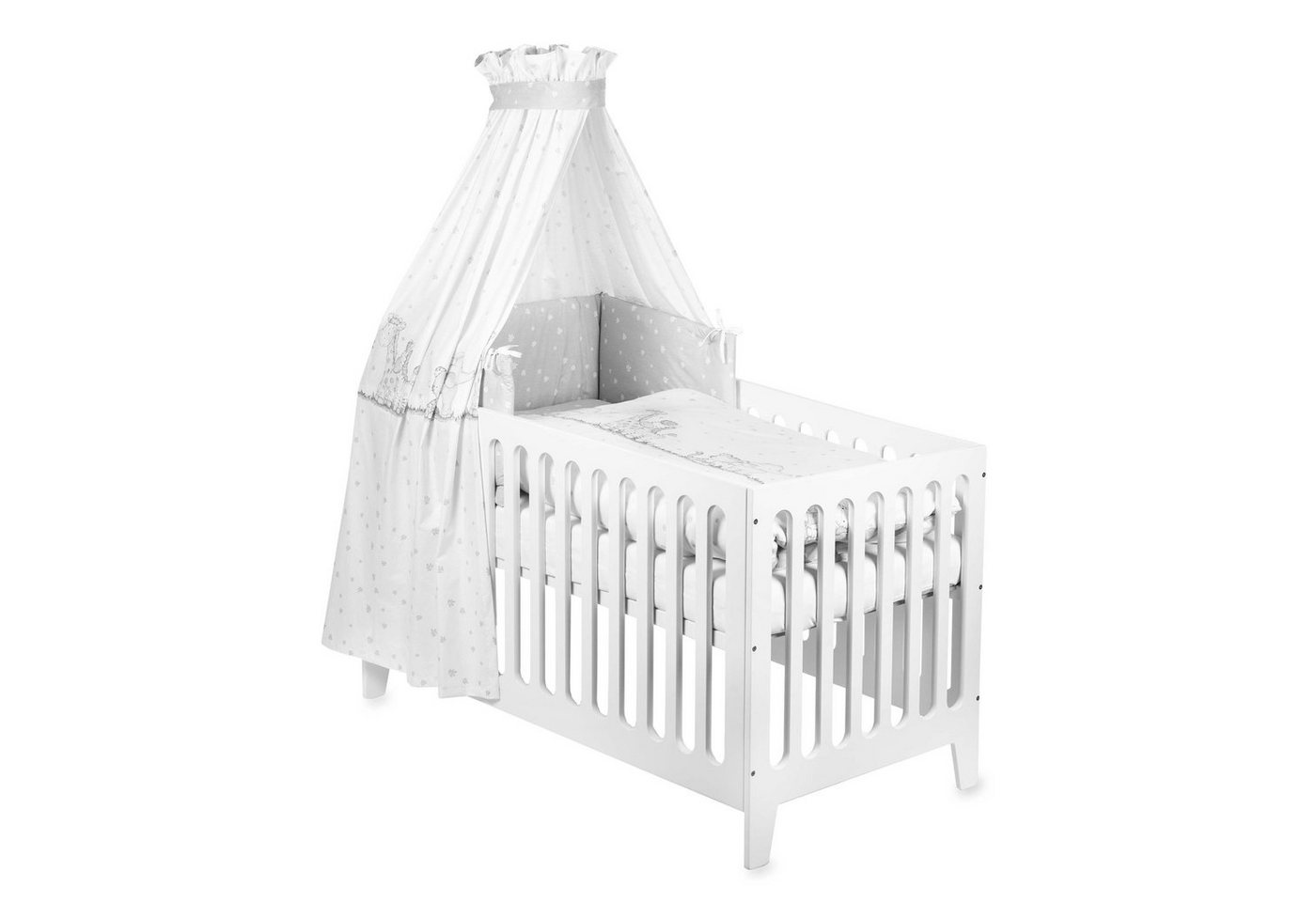 Babybett Bett-Set DSCHUNGELBANDE bunt von OTTO