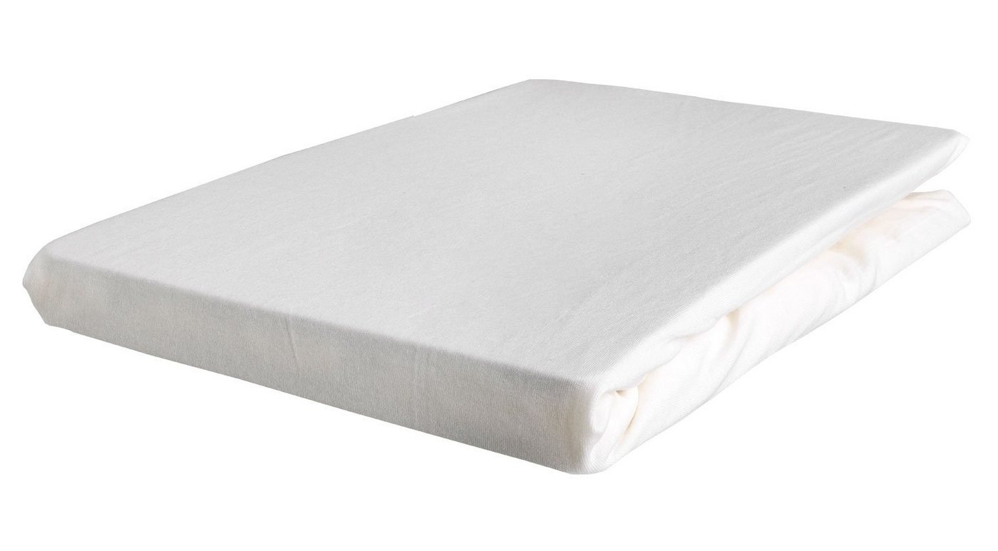 Bettlaken BELLDORE, Jersey, Perlmuttfb., uni, 140 x 200 cm, Jersey, Gummizug: rundum, (1 Stück), mit Rundumgummizug von OTTO