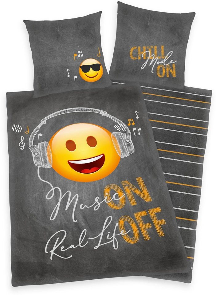 Bettwäsche Young Collection "Emot!x", Renforcé, mit Smileys Bettwäsche Young Collection "Emot!x", Renforcé, mit Smileys von OTTO