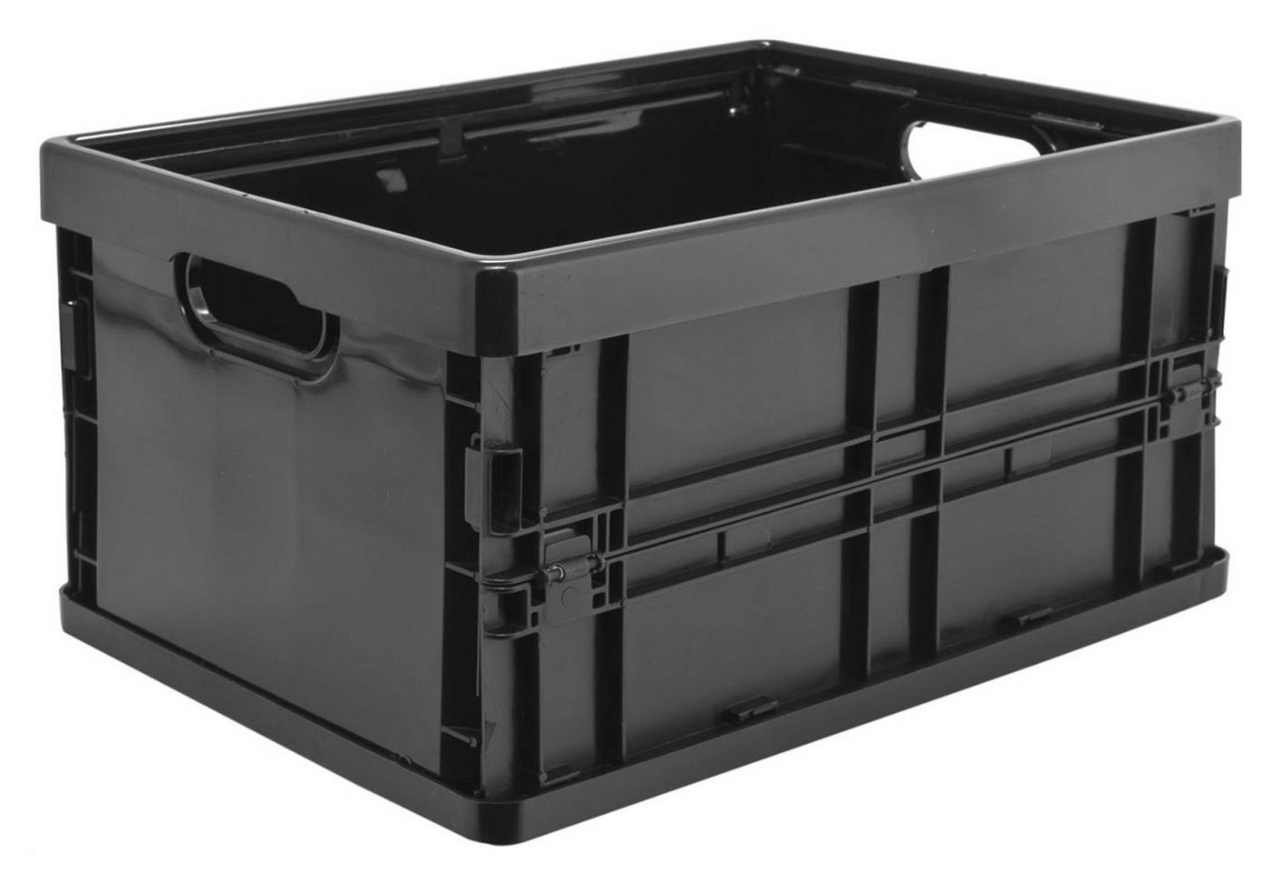 Aufbewahrungsbox LINO, Schwarz, Kunststoff, Klappbar, mit Griffe, (1 St), B 23,5 x H 16,5 x T 11,5 cm von OTTO