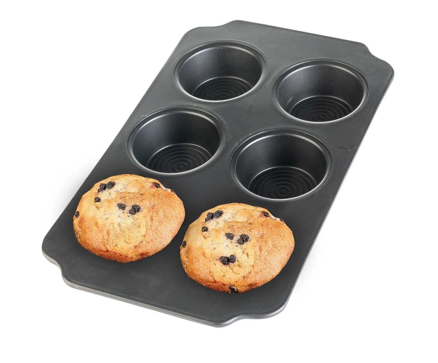 Muffinform RICCARDA, 30 x 18 cm, Schwarz, Metall, (1-tlg), Antihaftbeschichtet von OTTO