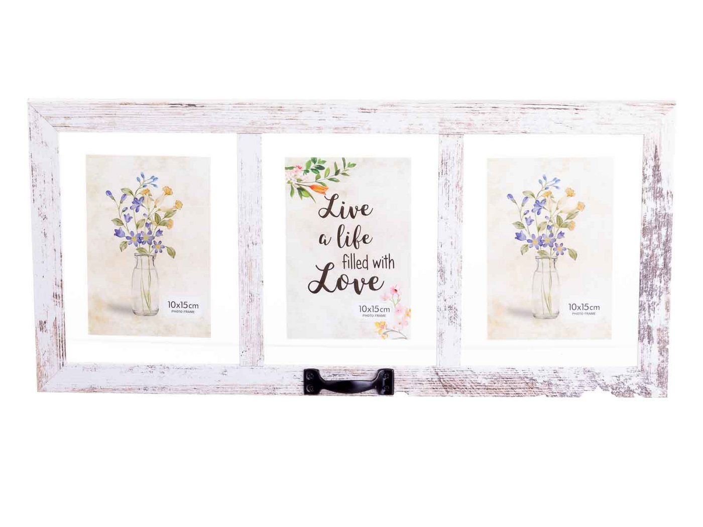 Bilderrahmen Bilderrahmen für 3 Fotos, 15x10 cm 16564 shabby chic ca. 51x24x,4 cm, (1 St) von OTTO